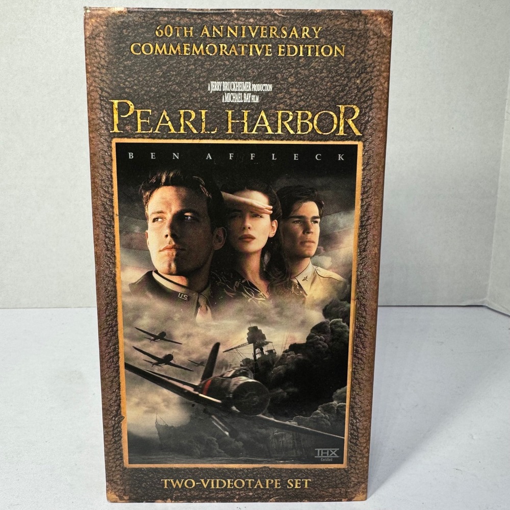 Pearl Harbor (2001) 60th Anniversary Commemorative Edition VHS 2 Tape Box Set